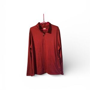 32 Degrees Burgundy Quarter Zip Top